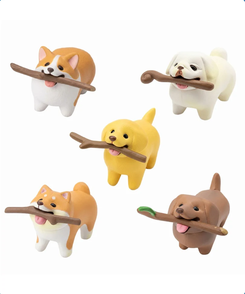 Dogs with Sticks Gashapon Capsule