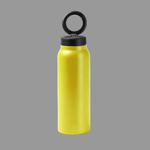 Borraccia Termica in Acciaio Inossidabile Riciclato 750ml – Cannuccia Pieghevole e Anello Magnetico