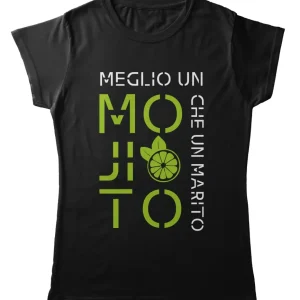 TeesBlitz T-Shirt Donna – Meglio un Mojito – tee165 TeesBlitz T-Shirt Donna – Meglio un Mojito – tee165