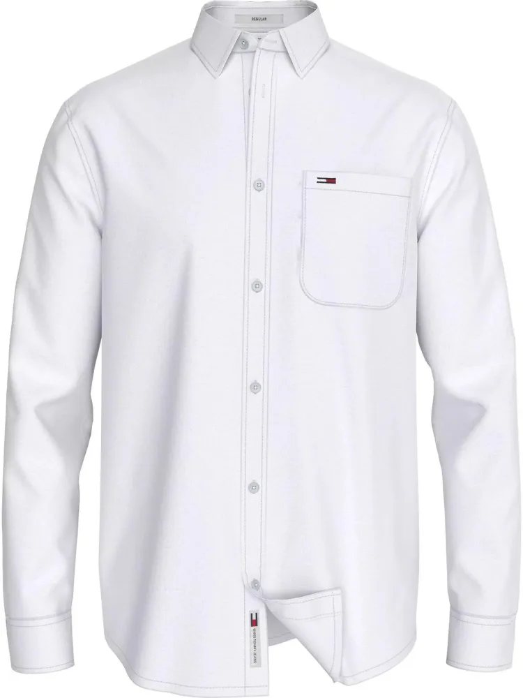 Tommy Hilfiger Camicia Uomo Reg Linen Blend
