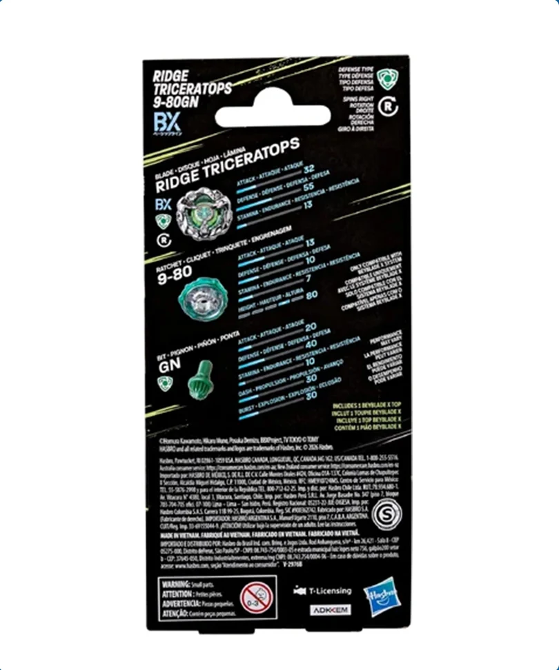 Beyblade X - Booster: Ridge Triceratops 9-80GN - immagine 3
