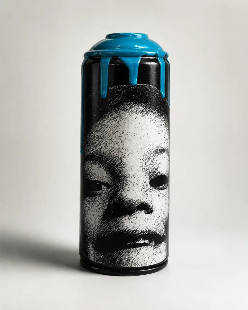 B BLUE CAN