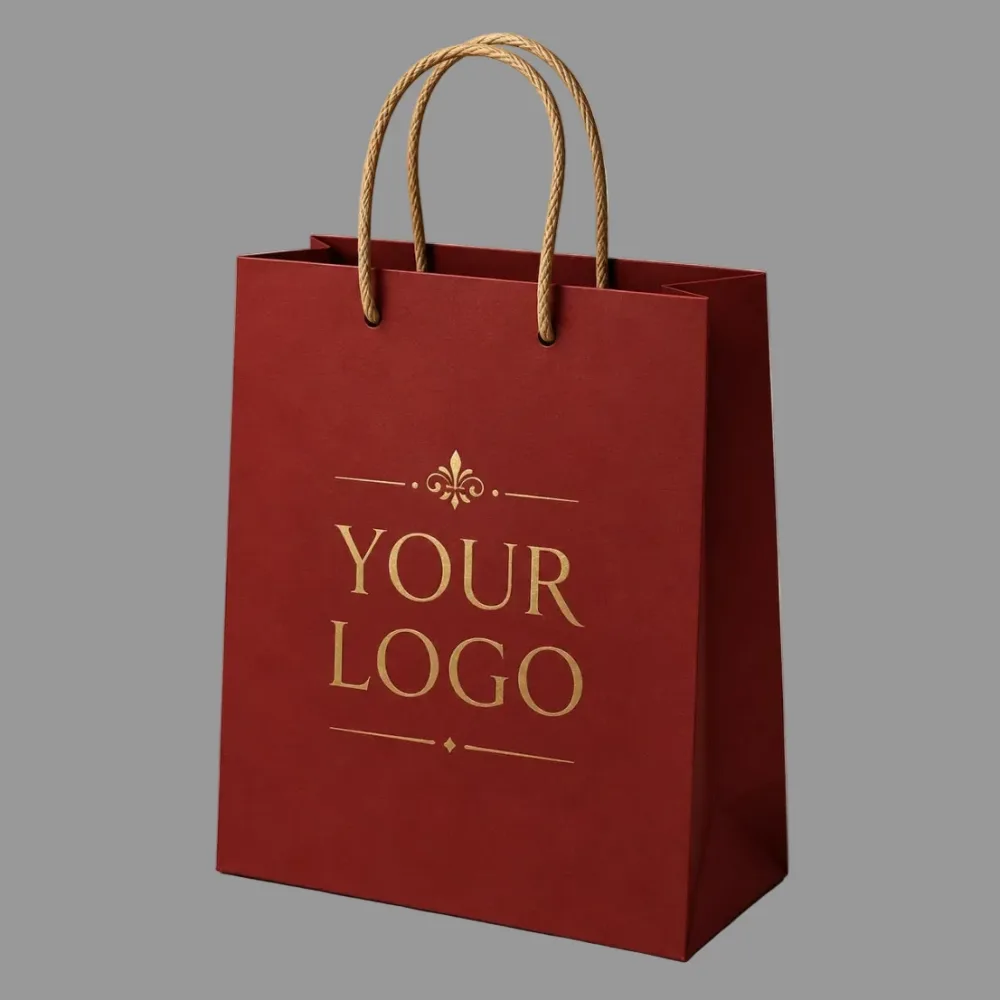 Borsa HAYA in Carta Naturale 110 g/m² – 22x9x23 cm – Stampa 1 Colore