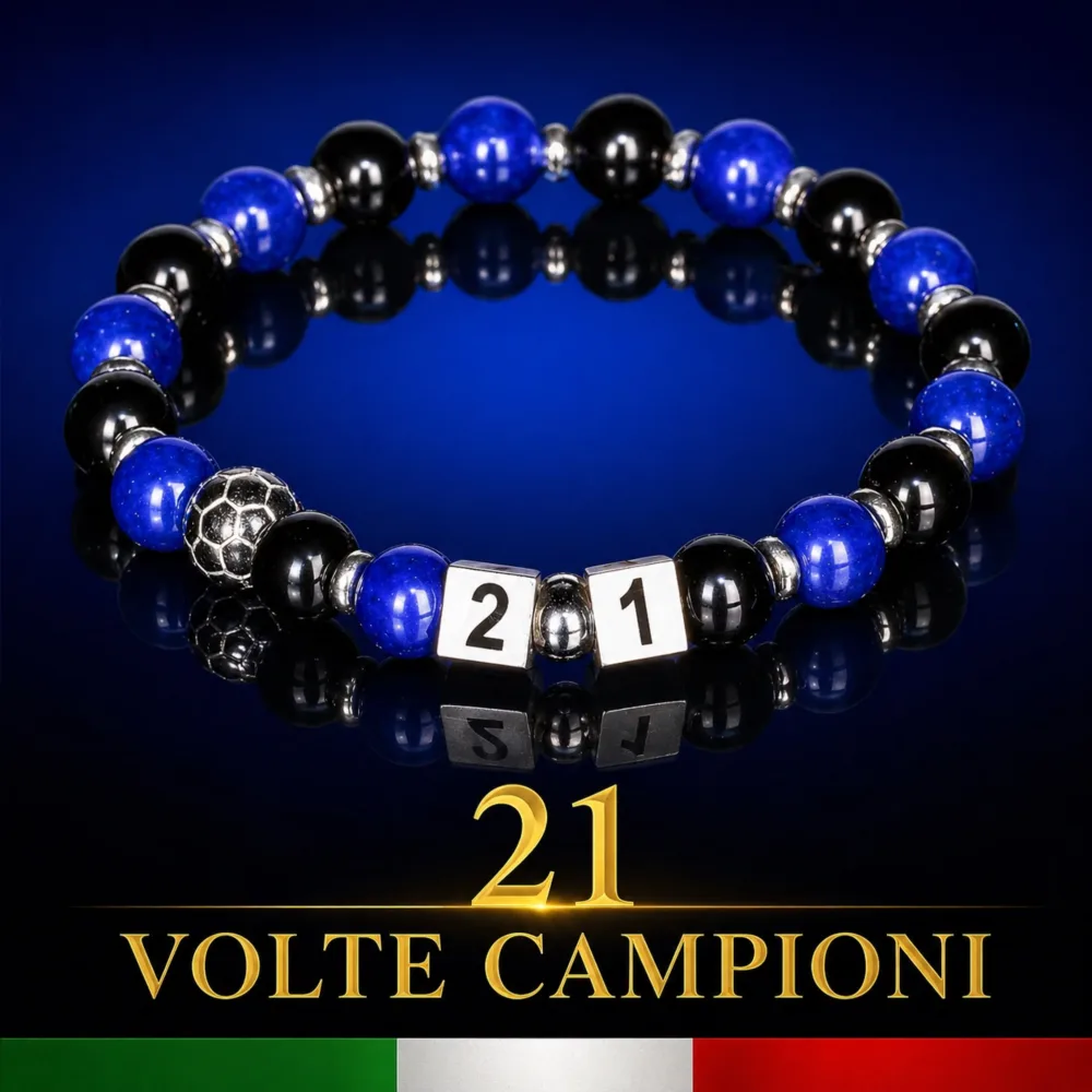 NERO AZZURRI IN01 SPECIAL EDITION 21 Bracciale elastico 8mm