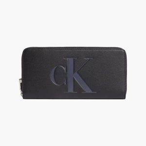 Calvin Klein Portafogli Donna Sculpted Zip Around Mono Calvin Klein Portafogli Donna Sculpted Zip Around Mono