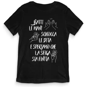 TeesBlitz T-Shirt divertente – Batti le mani  tee20-011