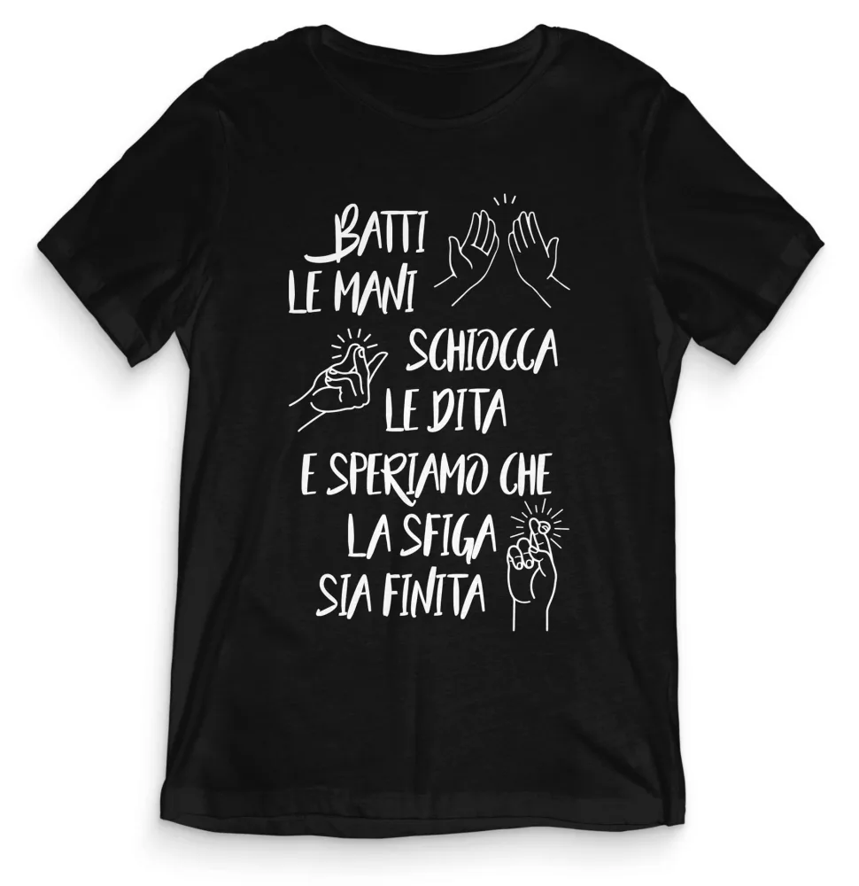 TeesBlitz T-Shirt divertente – Batti le mani  tee20-011