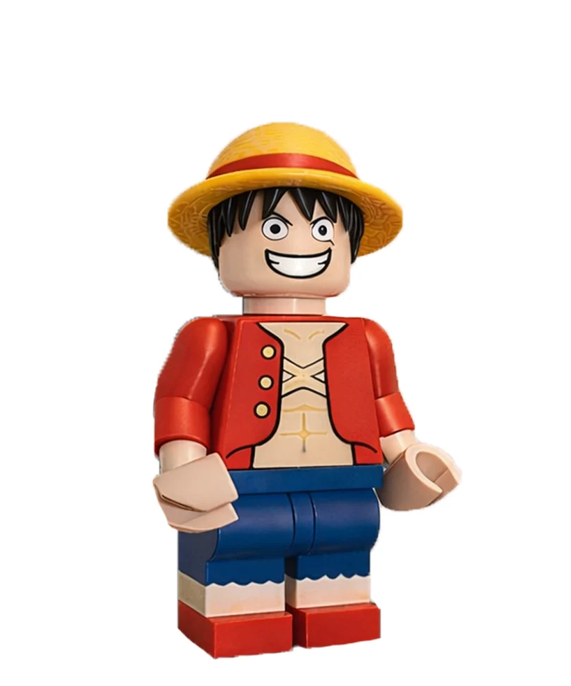 Personaggio Stile LEGO 3D – Monkey D. Luffy (20 cm)