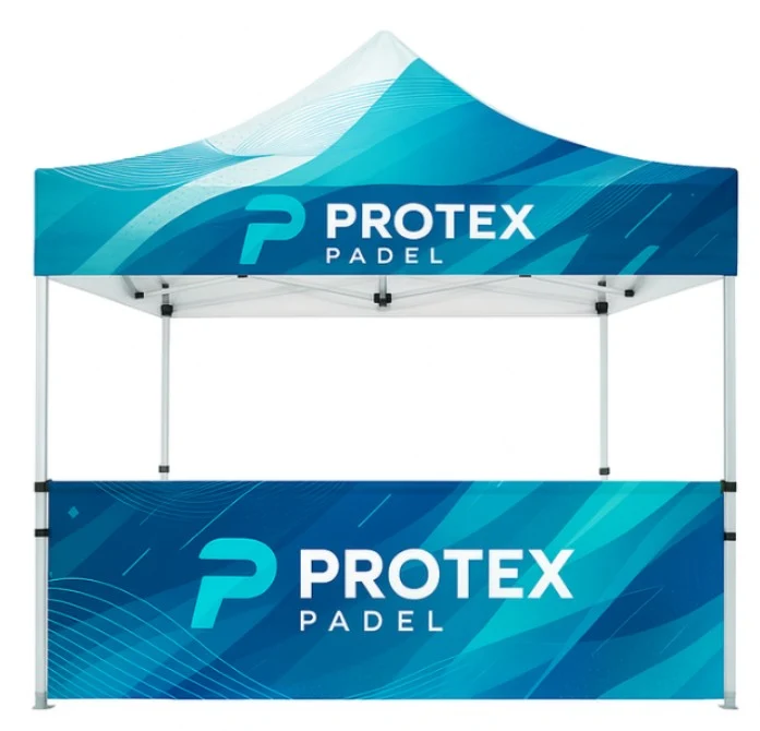 Gazebo Personalizzato con Stampa Sublimatica - 3x3 mt - Tetto e Pareti - immagine 3