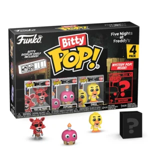 Foxy the Pirate / Cupcake / Chica / Mystery Bitty (4-Pack) Foxy the Pirate / Cupcake / Chica / Mystery Bitty (4-Pack)