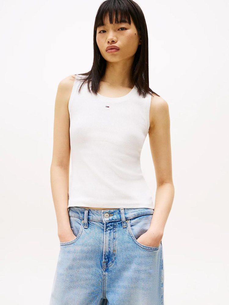 Tommy Hilfiger Canotta Donna Rib Tank