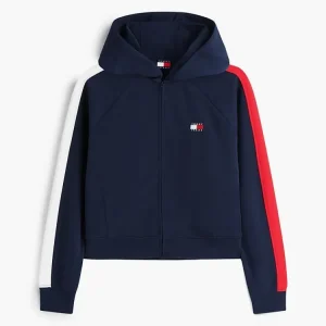 Tommy Hilfiger Felpa Donna Badge Track Tommy Hilfiger Felpa Donna Badge Track