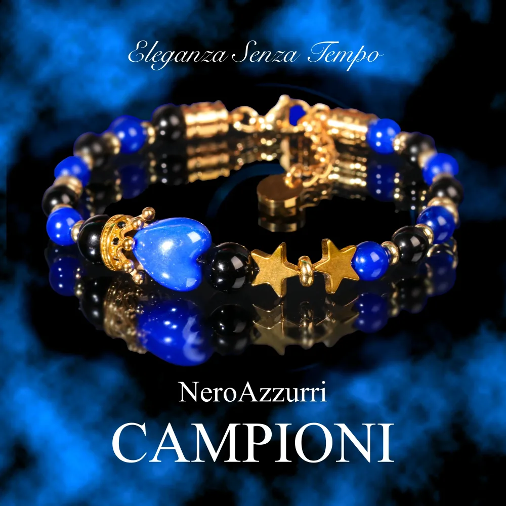 NERO AZZURRI 2 STELLE GANCIO EDIZIONE SPECIALE - immagine 2