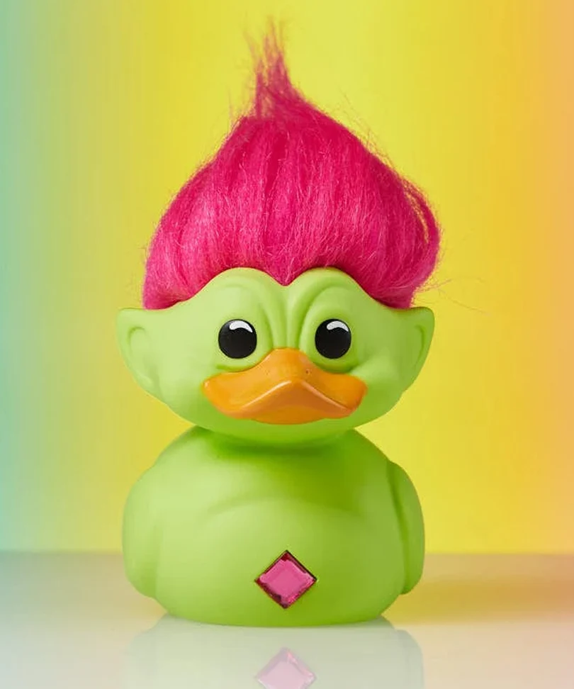Trolls Green Troll with Pink Hair Tubbz Cosplaying Duck Collectable - immagine 3