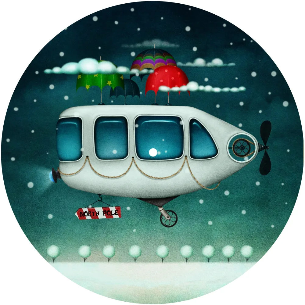 Slipmats 33 TB100 – Panno feltro giradischi Imaginaria – North Pole