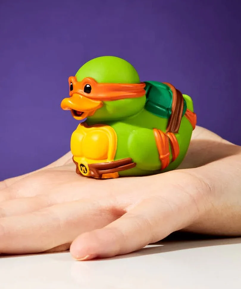 Teenage Mutant Ninja Turtles Michelangelo Mini TUBBZ Cosplaying Duck Collectable - immagine 3
