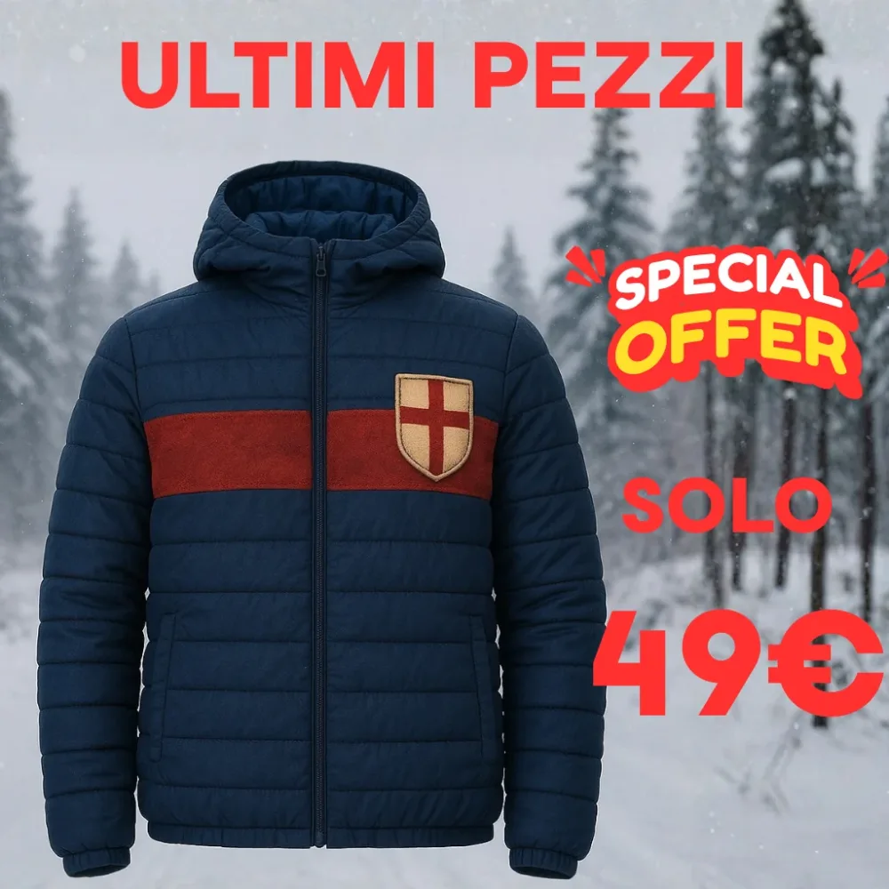 Giubbotto Imbottito Genoa | Vintage Stripe Edition Rossoblù