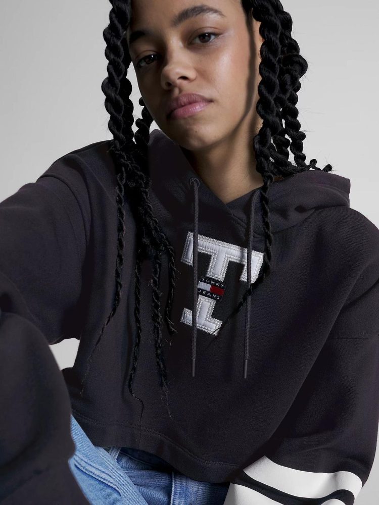 Tommy Hilfiger Felpa Donna Letterman Flag - immagine 3