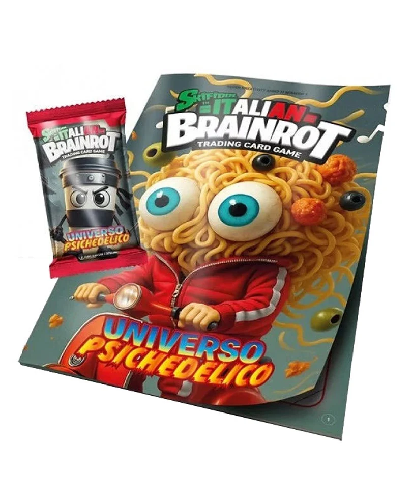 Album Skifidol Italian Brainrot - Universo Psichedelico + 1 Busta (7 Carte)
