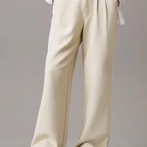 Calvin Klein Pantaloni Donna Stretch Crepe Straight Calvin Klein Pantaloni Donna Stretch Crepe Straight