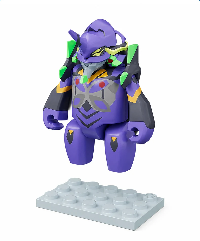 Rebuild Of Evangelion Production Model-13 – Brickroid Mini Figure 5 cm – Good Smile - immagine 2