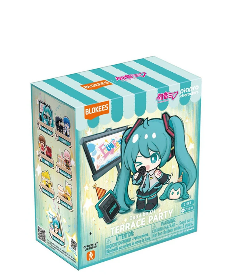 Hatsune Miku Blokees Plastic Model Kit Terrace Party Daa Vibe - Blind Box