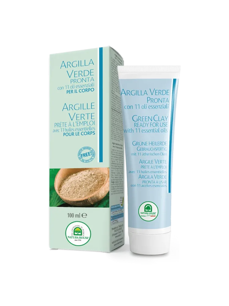 ARGILLA VERDE PRONTA TUBO con 11 OLI ESSENZIALI - immagine 3