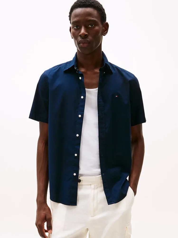 Tommy Hilfiger Camicia Uomo Flex Poplin