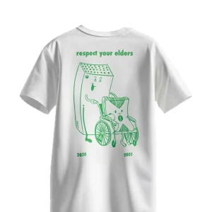 T-Shirt Uomo Respect your Elders (X-Box) Bianca T-Shirt Uomo Respect your Elders (X-Box) Bianca