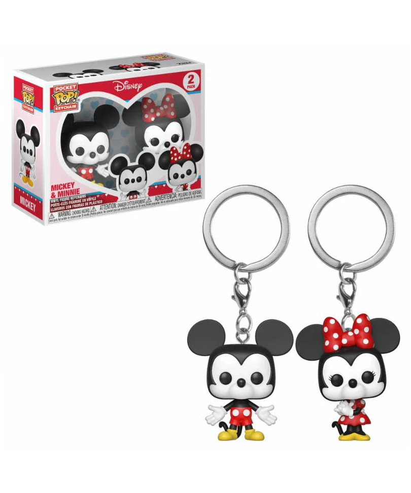 Mickey & Minnie (2-Pack) Keychains