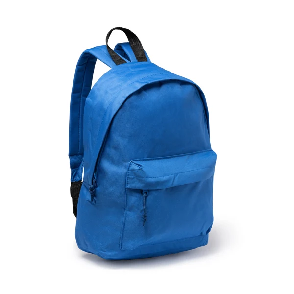 Zaino Basic in Tessuto Resistente – Doppia Cinghia, Maniglia a Contrasto e Tasche con Zip Zaino Basic in Tessuto Resistente – Doppia Cinghia, Maniglia a Contrasto e Tasche con Zip