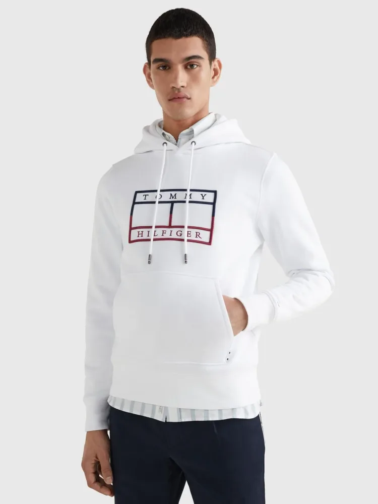 Tommy Hilfiger Felpa Uomo Flag Outline - immagine 2
