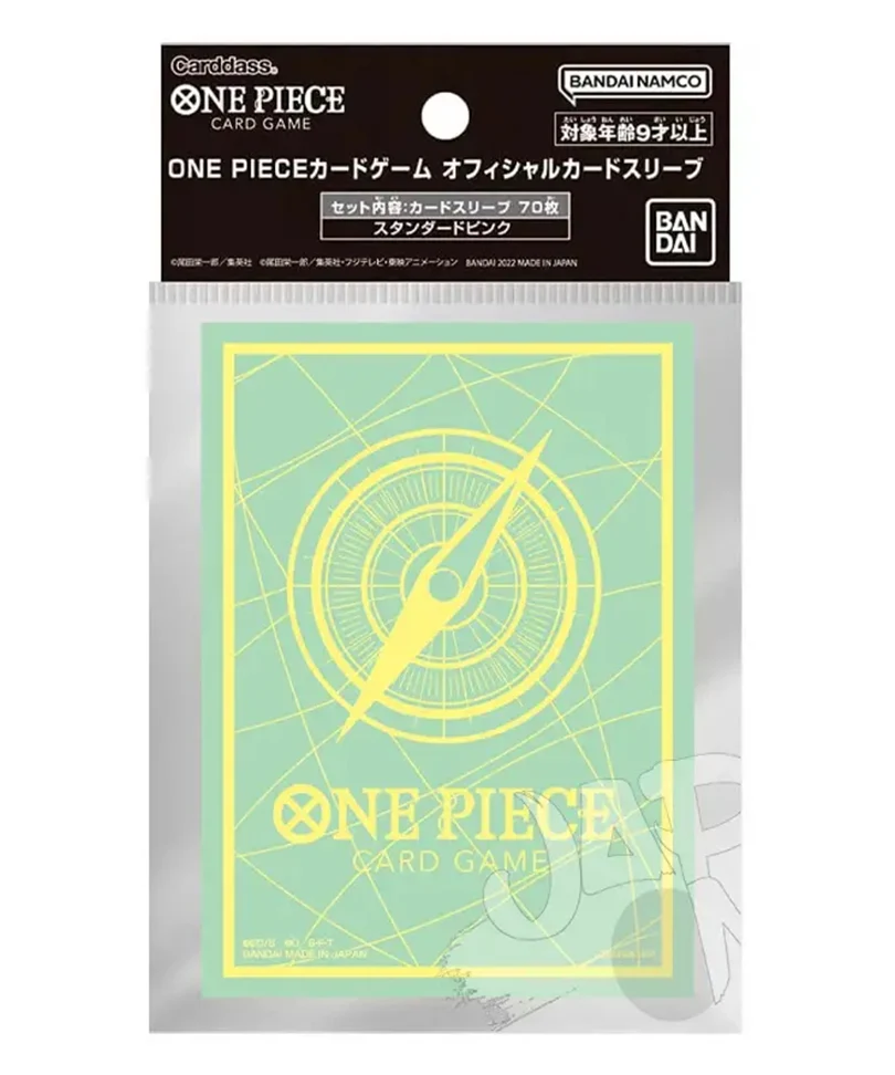 One Piece Card Game - Official Sleeves Series 9 - Green Logo 70 Pz.