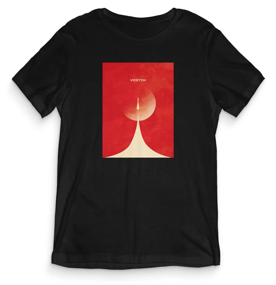 TeesBlitz Collection T-Shirt maglia Vostok Timeless Space SPACE010