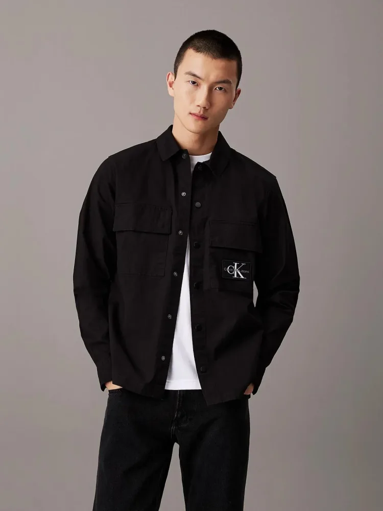 Calvin Klein Camicia Uomo Cargo Overshirt