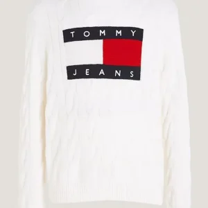 Tommy Hilfiger Maglia Uomo Tjm Rlx Flag Cable Sw Tommy Hilfiger Maglia Uomo Tjm Rlx Flag Cable Sw