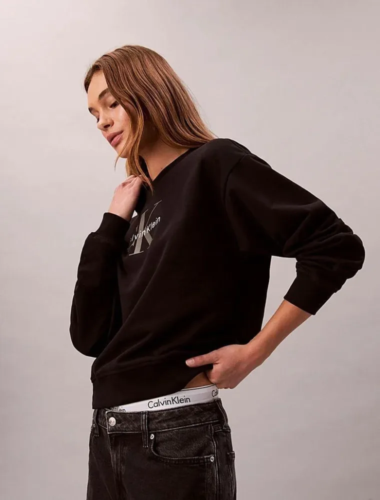 Calvin Klein Felpa Donna Mnlg French Terry - immagine 3