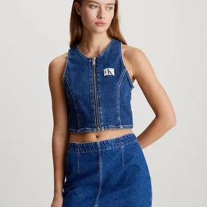 Calvin Klein Top Donna Zip Crop Calvin Klein Top Donna Zip Crop
