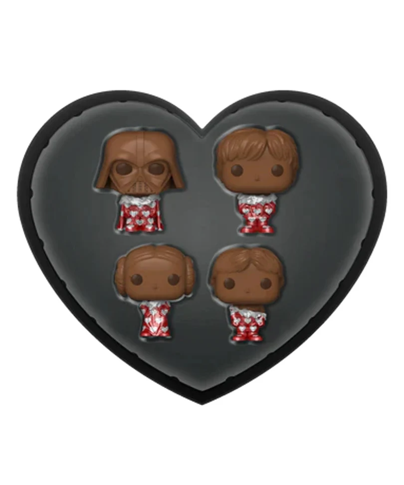 Darth Vader (Val Choc) / Leia (Val Choc) / Luke Skywalker (Val Choc) / Han Solo (Val Choc) 4-Pack Star Wars Valentine Mystery Minis