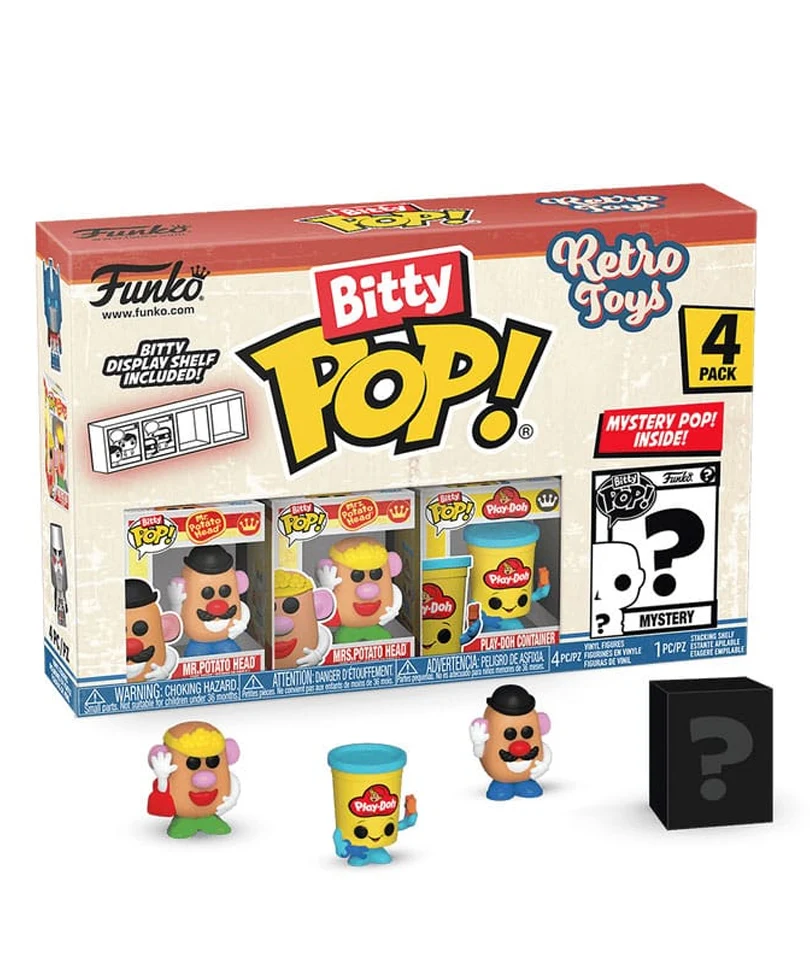 Mr. Potato Head / Mrs. Potato Head / Play-Doh Container / Mystery Bitty (4-Pack)