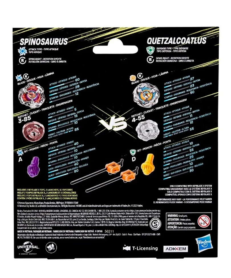 Beyblade X - Jurassic World Dual Pack: Spinosaurus & Quetzalcoatlus - immagine 3