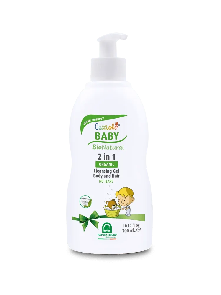 CUCCIOLO Baby BIO Natural 2 IN 1 Gel Detergente CORPO e CAPELLI, Biologico- No Lacrime - immagine 3