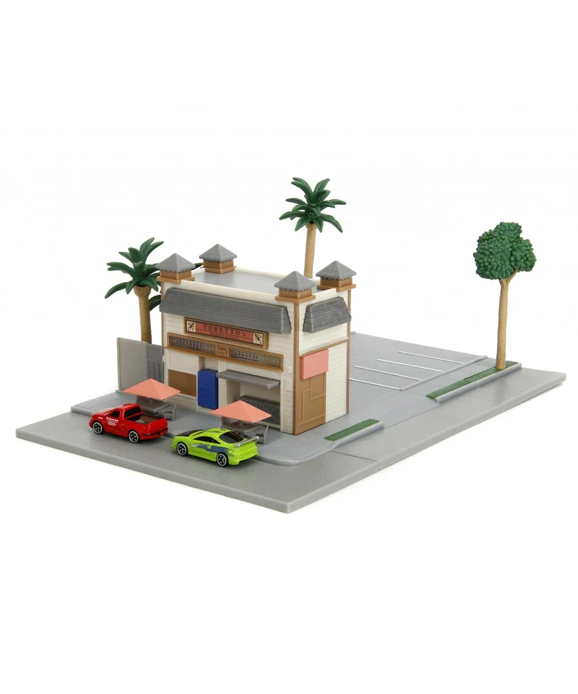 Fast & Furious - Nano Metalfigs Toretto's Café Display Diorama