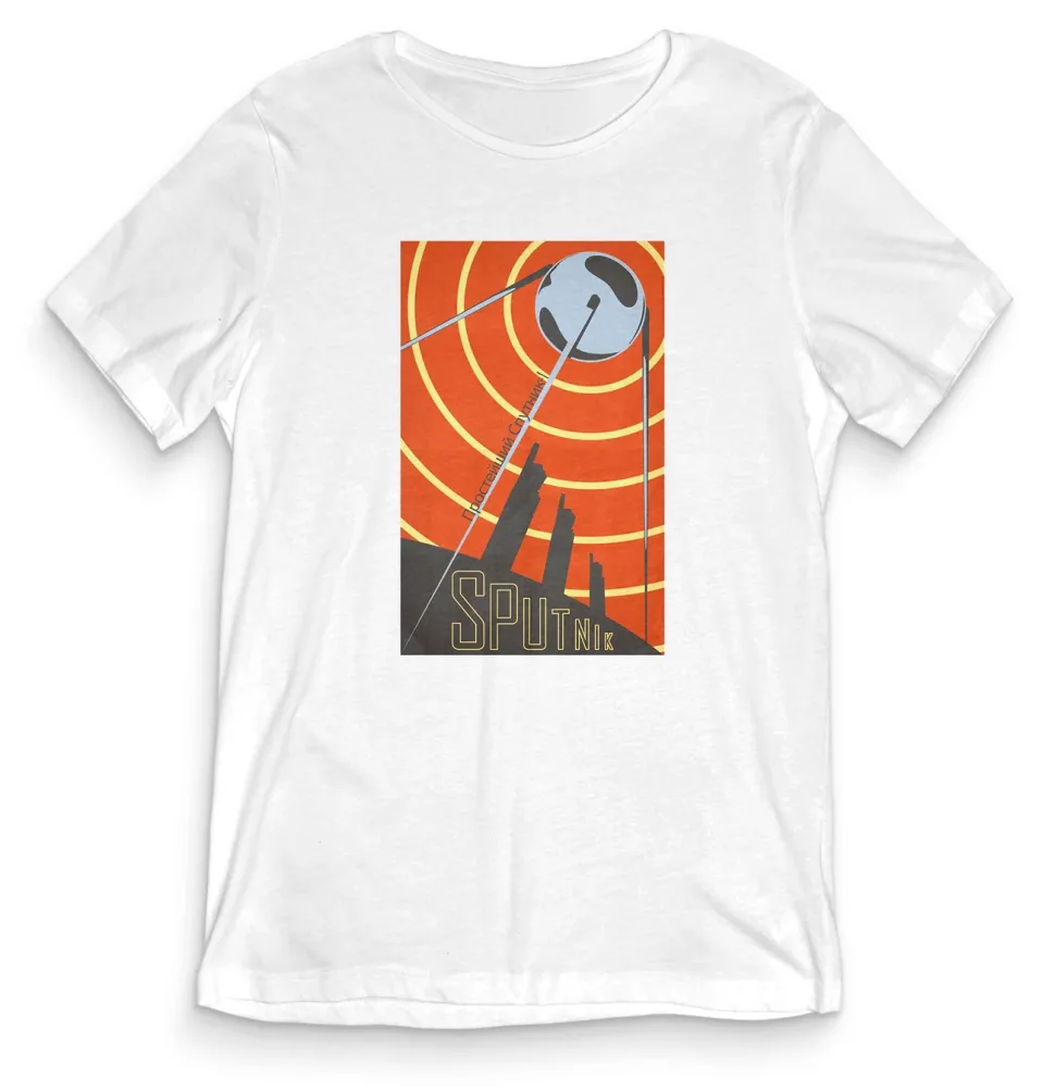 TeesBlitz Collection T-Shirt maglia Sputnik Timeless Space SPACE006 - immagine 2