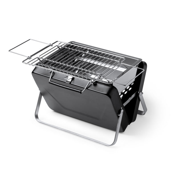 Barbecue a Carbone Portatile in Acciaio Inox a Valigetta con Griglia Pieghevole Barbecue a Carbone Portatile in Acciaio Inox a Valigetta con Griglia Pieghevole