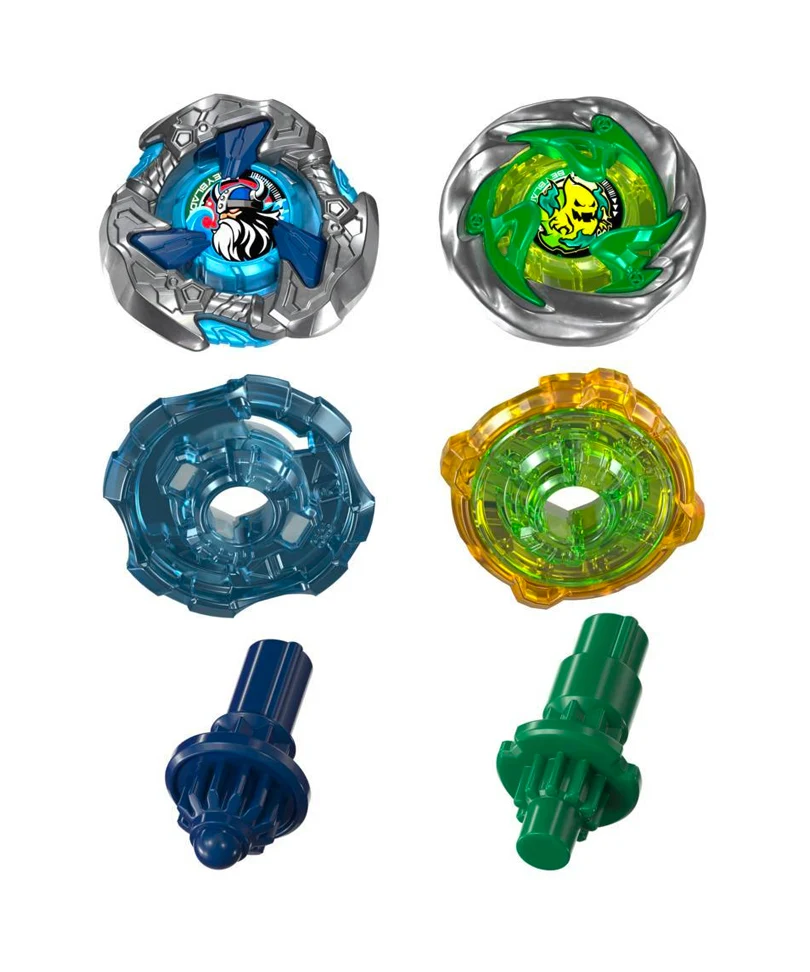 Beyblade X - Dual Pack: Hack Viking 4-55O & Circle Ghost 4-60LR - immagine 2
