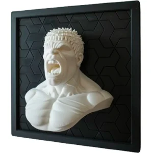 Quadretto Hulk – Effetto “Breaking Out” – Stampa 3D Quadretto Hulk – Effetto “Breaking Out” – Stampa 3D