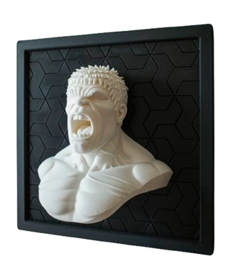 Quadretto Hulk – Effetto “Breaking Out” – Stampa 3D