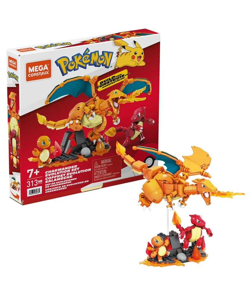 Pokémon Mega Construx Construction Set Charmander Evolution Set - immagine 2