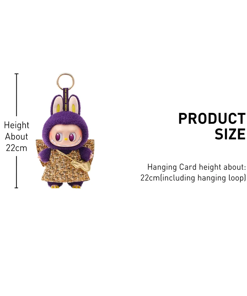 The Monsters Labubu - Wings of Fortune - Vinyl Plush Hanging Card Pop Mart Official Figure - immagine 2